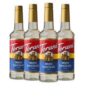 Torani Syrup, French Vanilla, 25.4 Ounces (Pack of 4)(White Chocolate)