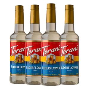 Torani Syrup, Strawberry, 25.4 Ounce (Pack of 4)(Elderflower)