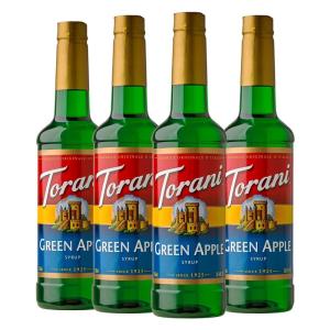 Torani Syrup, Strawberry, 25.4 Ounce (Pack of 4)(Green Apple)