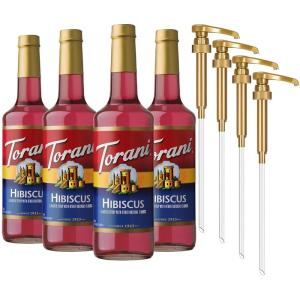 Torani Syrup, Strawberry, 25.4 Ounce (Pack of 4)(Hibiscus)
