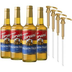 Torani Syrup, Strawberry, 25.4 Ounce (Pack of 4)(Passion Fruit)
