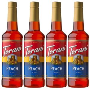 Torani Syrup, Strawberry, 25.4 Ounce (Pack of 4)(Peach)