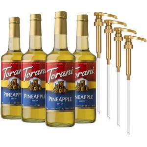 Torani Syrup, Strawberry, 25.4 Ounce (Pack of 4)(Pineapple)