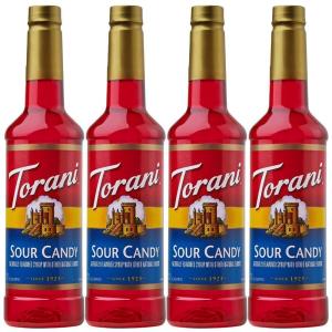 Torani Syrup, Strawberry, 25.4 Ounce (Pack of 4)(Sour Candy)