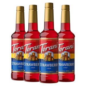 Torani Syrup, Strawberry, 25.4 Ounce (Pack of 4)(Strawberry)
