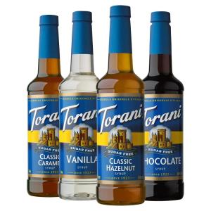 Torani Syrup Variety Packs, Sugar Free Holiday Favorites, 25.4 fl oz (Set of 4)(Sugar Free Syrup  Variety Pack)